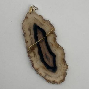 Kintsugi Art | Edelsteenhanger Agaat | bruin