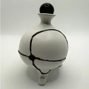 Midnight Pearl ~ Kintsugi In Memoriam Mini Urn