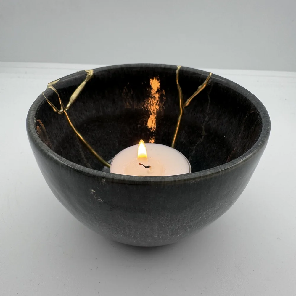 Kintsugi Schaaltje zwart III