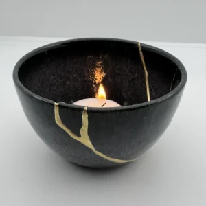 Kintsugi schaaltje zwart II