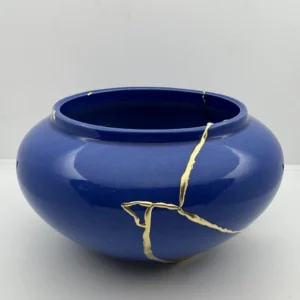 Kintsugi Schaal | Kobalt