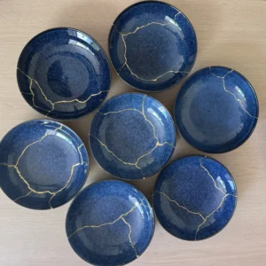 Kintsugi bord - Bold Blue