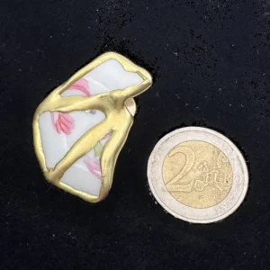 Kintsugi Pin | Pink flower 2