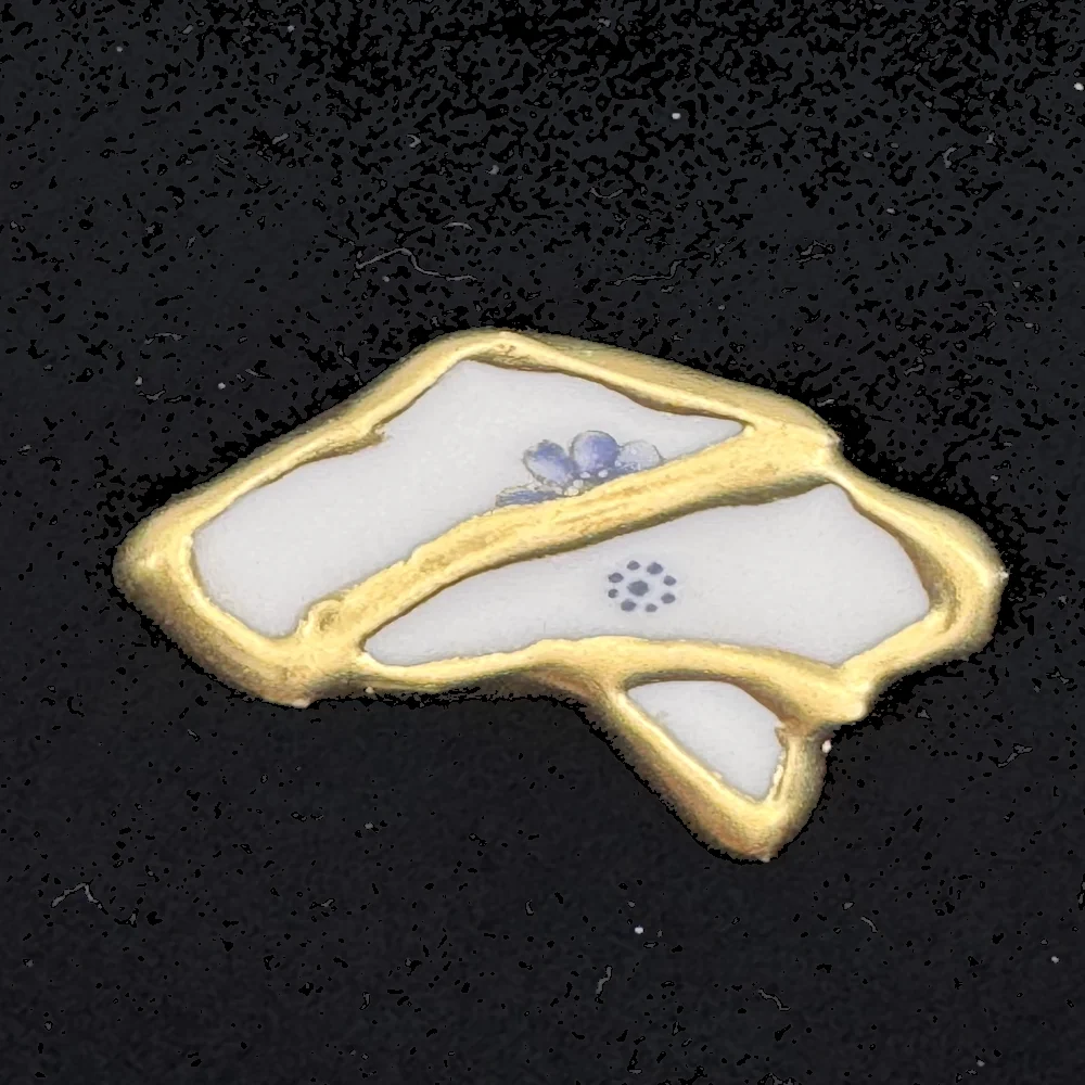 Kintsugi Pin | Blue Sun