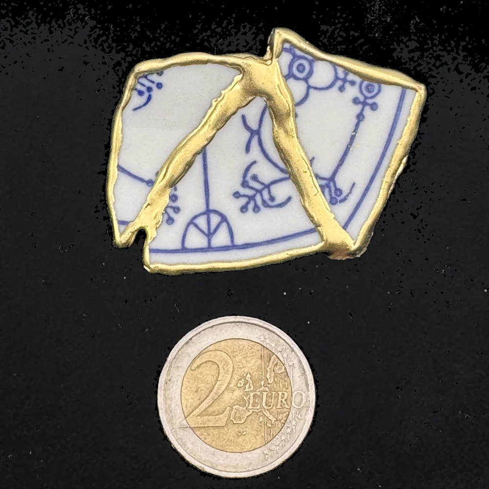 Kintsugi Pin | Blossom Blue 2