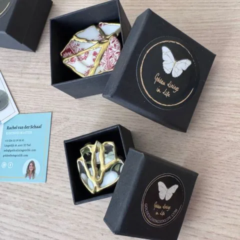 Kintsugi Pins by Golden Linings in Life Kintsugi Pins by Golden Linings in Life