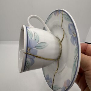 Kintsugi Couple Cup ~ Blue Blossom