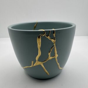 Kintsugi sfeerlicht en plantenpot ~ Sage