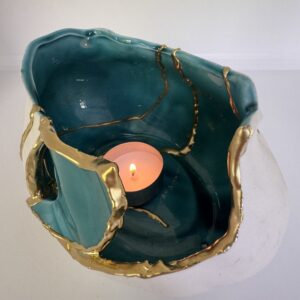 Kintsugi sfeerlicht ~ Turquoise Wave