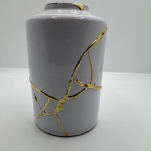 Kintsugi vaas ~ Paris White