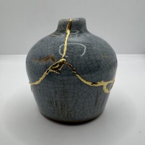 Kintsugi vaasje ~ Blue Rain